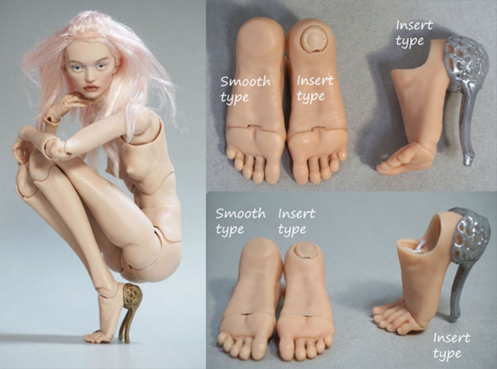 Baroque nude heels 3d printed nude baroque heels for girls