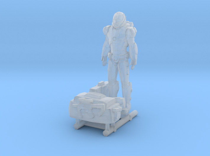1-87 Scale Warmonger Male Soldier 3d printed