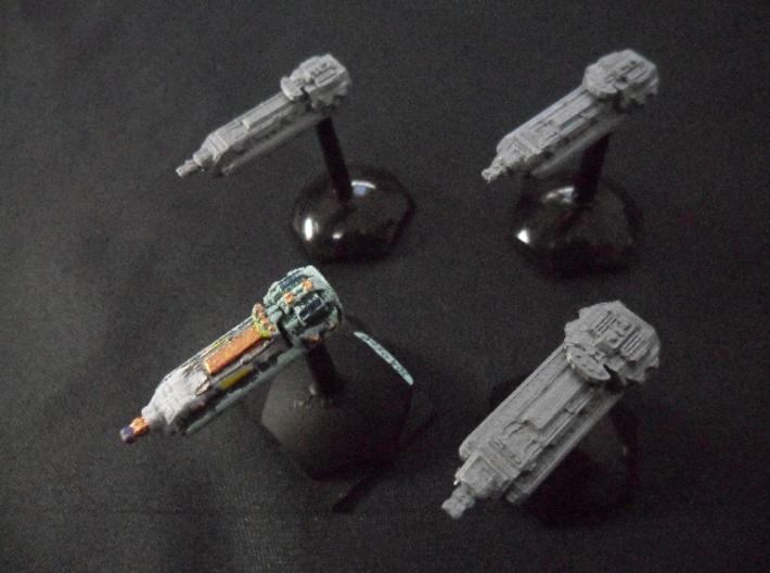 WE104A Sul Dofio-Apparso Heavy PD Frigate 3d printed Photo of prototype in VPN with three Prusa version