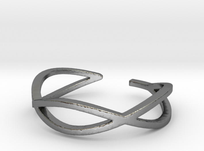 Twisted Oval Toe Ring 3d printed