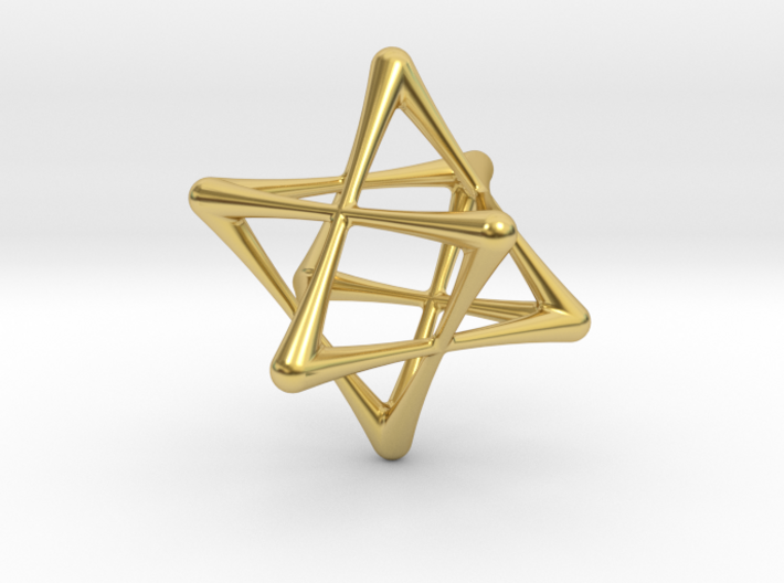 DOUBLE TETRAHEDRON STAR 3d printed