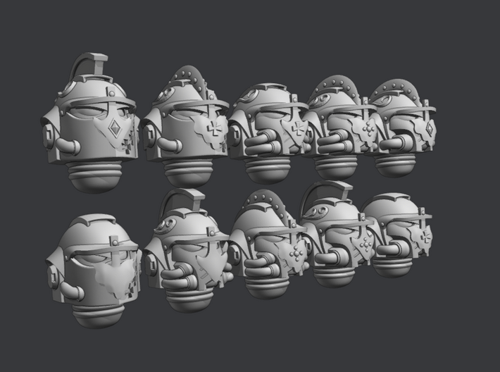 Winged Hussar Space Marines - helmets x 10-20  3d printed 