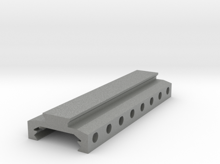 Picatinny Rail to Dovetail Rail Adapter (8 Slots) 3d printed