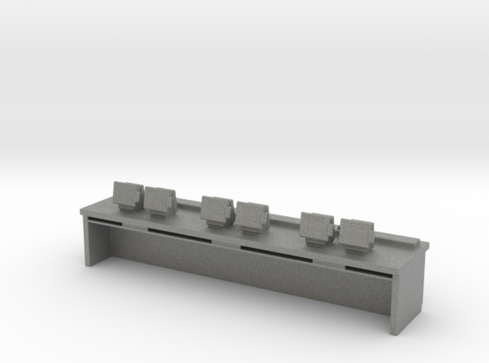 Fast Food Cash Counter 1/56 3d printed