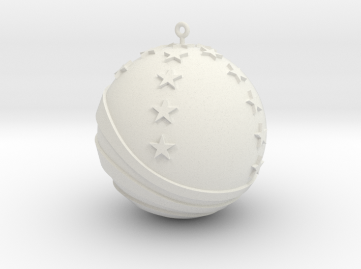 US Stars & Bars - Christmas Ornament Globe 3d printed 