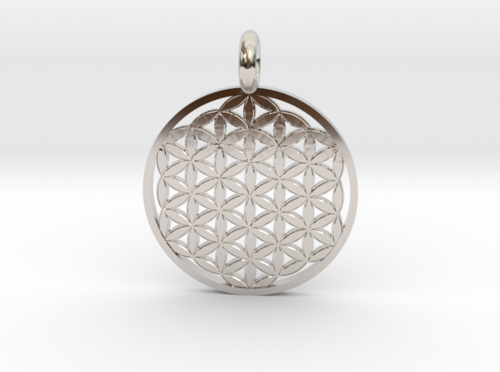Flower of Life Sacred Geometry pendant - Two sizes 3d printed
