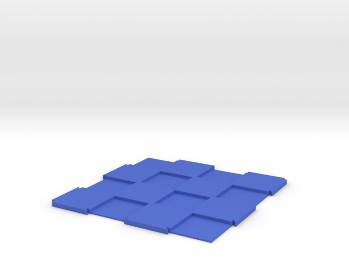 Expandable Chess Board 4x4 with 1" Squares 3d printed 