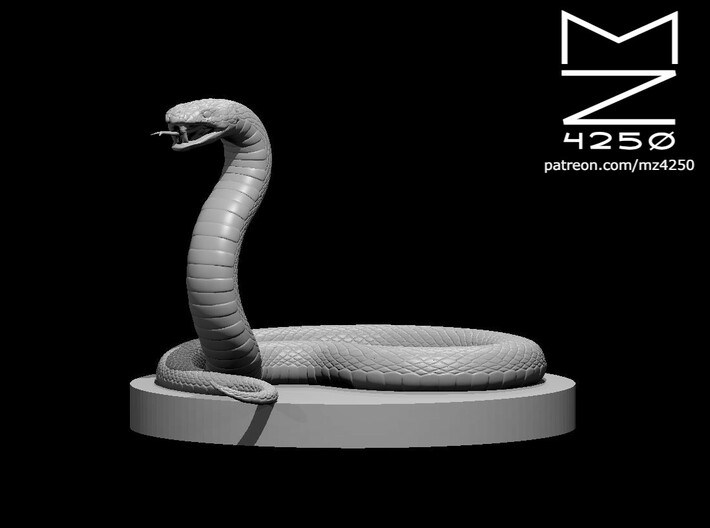 Premium Photo  A giant predatory snake. 3d illustrations