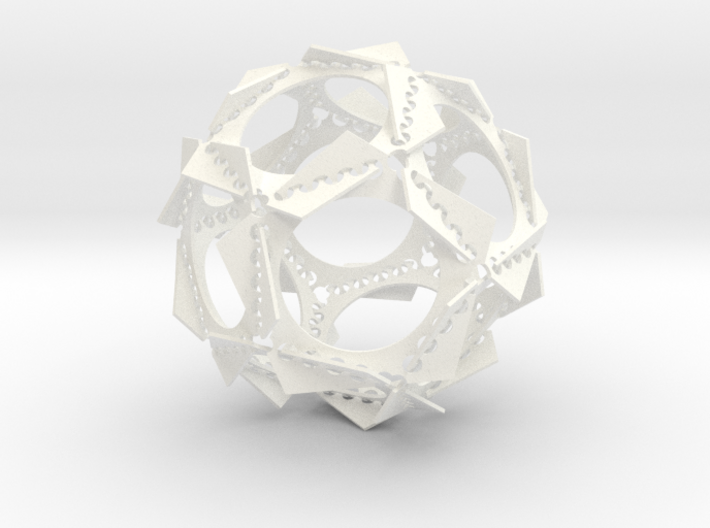 Dodecahedron with Intersecting Planes 3d printed