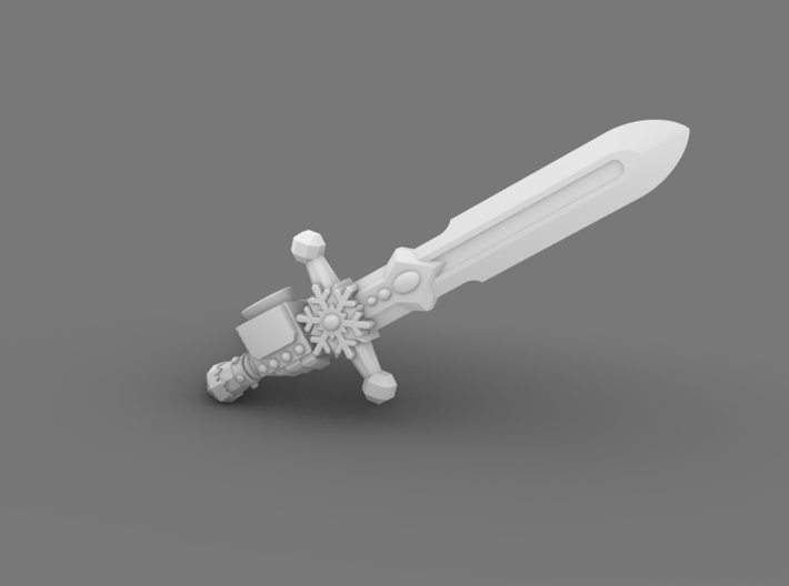Snefnug Knights Great Frost Blade 3d printed 