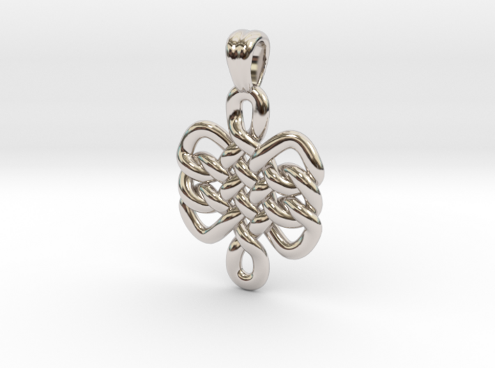 Triple knot [pendant] 3d printed