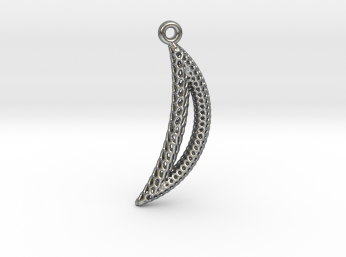 Pendant / Earring with Structures 3d printed