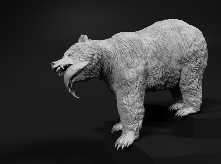 Grizzly Bear 1:6 Female with Salmon 3d printed