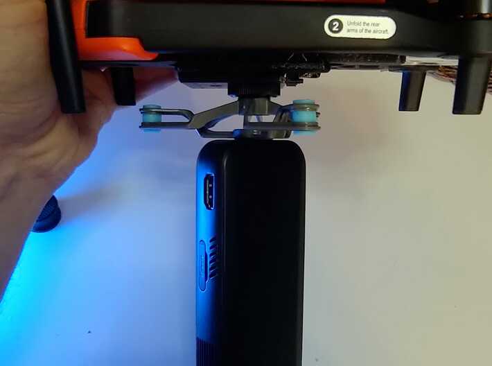 Mount for #Autel Evo2 drone Payload mount 3d printed This rubber damper is not included. It is a sample how to mount it.