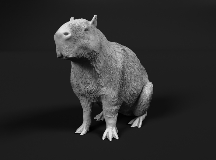 Capybara 1:87 Sitting Female 3d printed 