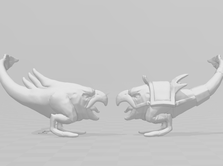 Altered Beast Chicken Stinger miniature model dnd 3d printed 