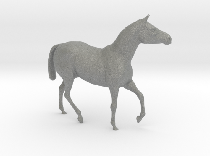 HO Scale Walking Draft Horse 3d printed This is a render not a picture