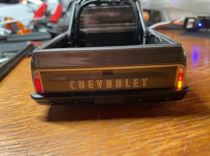 SCX24 C10 Taillight Buckets 3d printed Right turn signal