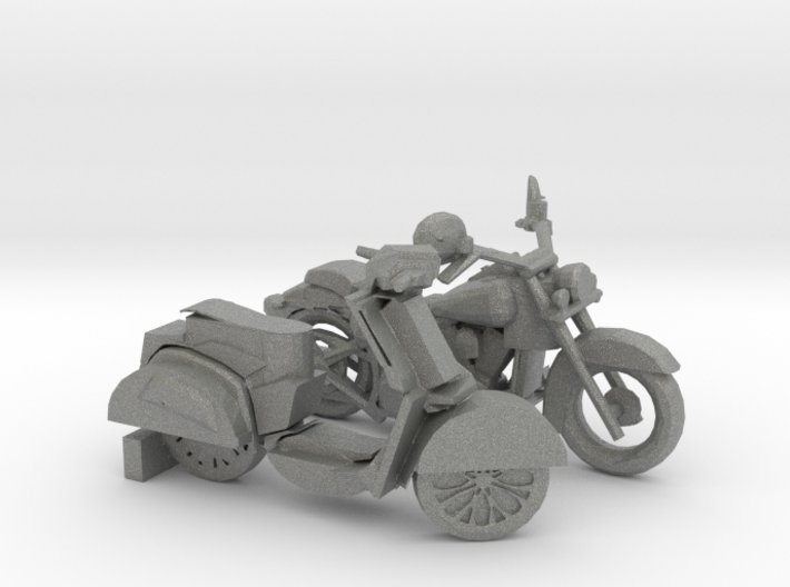 O Scale Motorcycle &amp; Scooter 3d printed This is a render not a picture