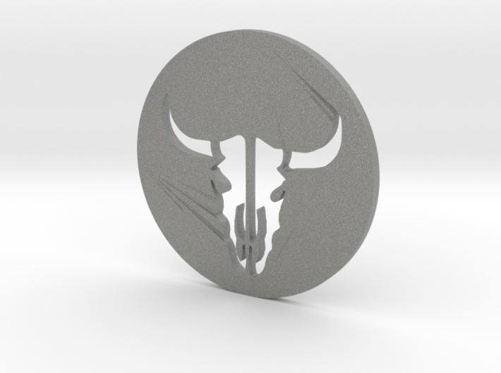 Bull Skull Stencil 3d printed