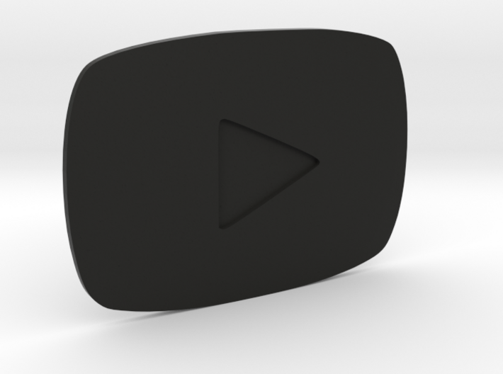 Youtube Play Button Silver 3d printed