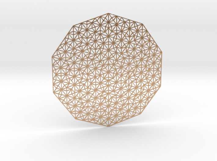 Pentagonal Tiling (small) - Decagon shape 3d printed