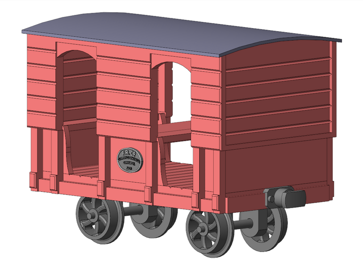 009 FR Quarrymen's Carriage Type 1b 3d printed Render for illustrative purposes only.