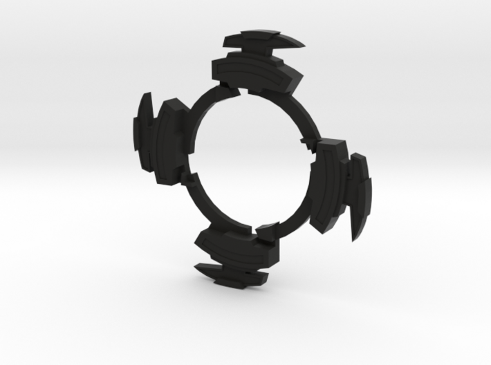 Bey Cyber Draciel Attack Ring Grey 3d printed