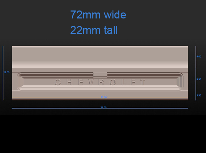 1977 Chevy C-10 Tailgate 1/24 fits Revell 3d printed 