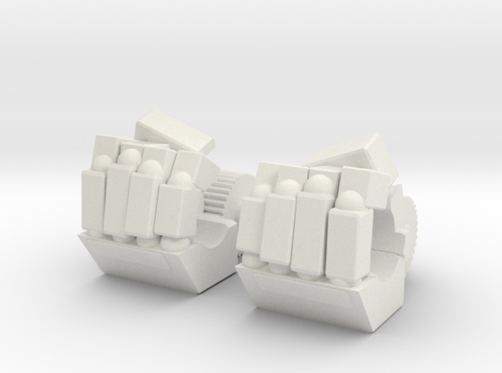 TF Combiner Wars Replacement hands for Prowl 3d printed 