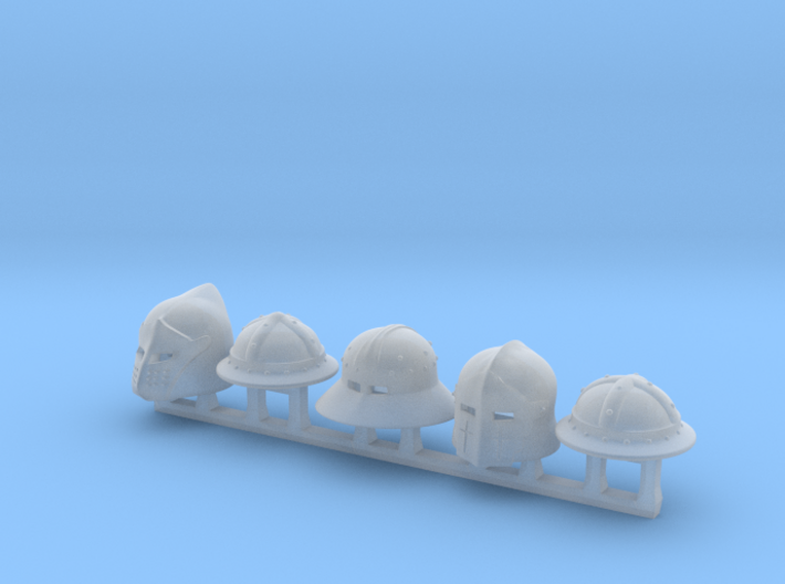 5 x Middle Age Knights 3d printed