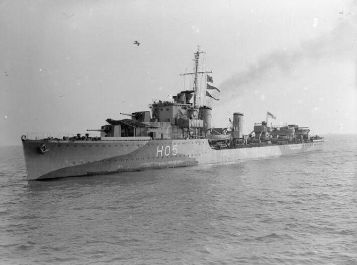 Nameplate HMS Ithuriel 3d printed I-class destroyer HMS Ithuriel.