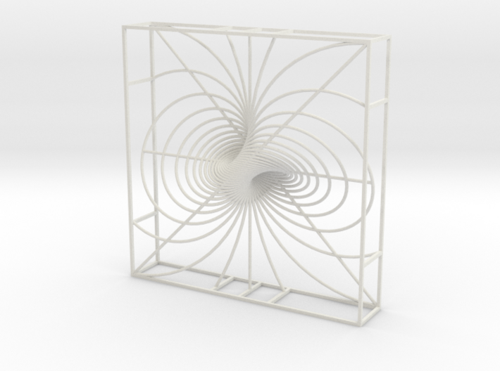 Hopf Fibration, Framed Stereographic Projection 3d printed