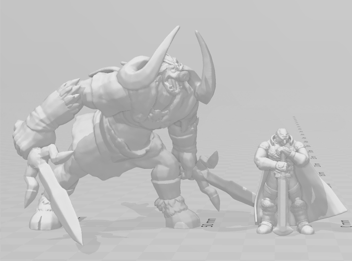 Ganondorf Warrior miniature model fantasy games wh 3d printed 