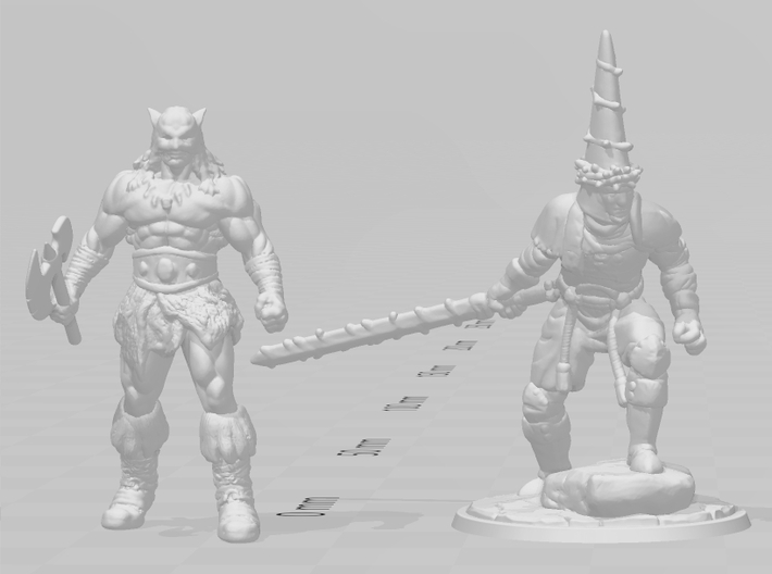 Darkwolf miniature model fantasy games rpg dnd wh 3d printed 