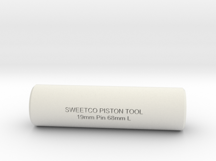 SWEETCO Piston Tool 19mm Pin - 68mm Long 3d printed