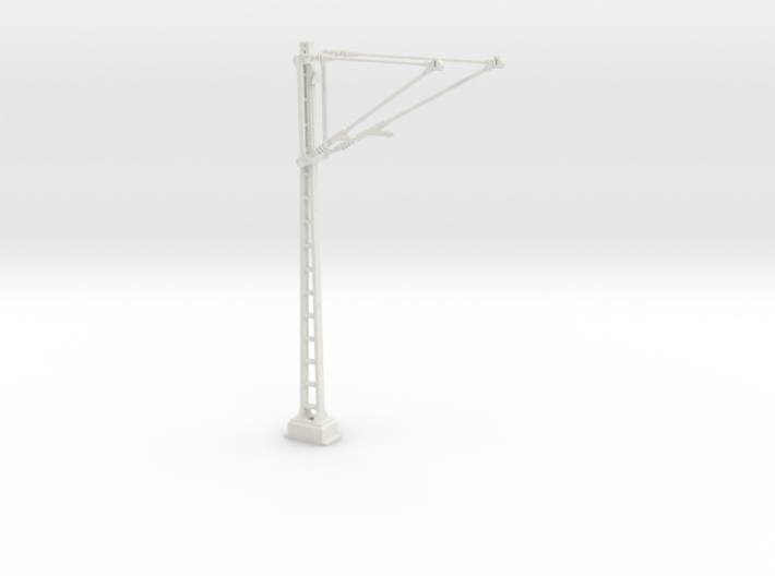 Catenary mast with 2 arms, 95 &amp; 120 mm left (1:32) 3d printed