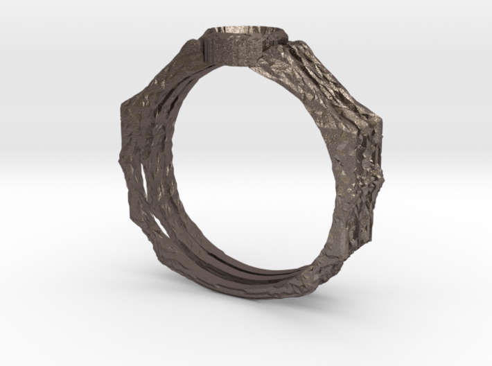 Spider Ring -v3 (size 14-ish in Steel) 3d printed