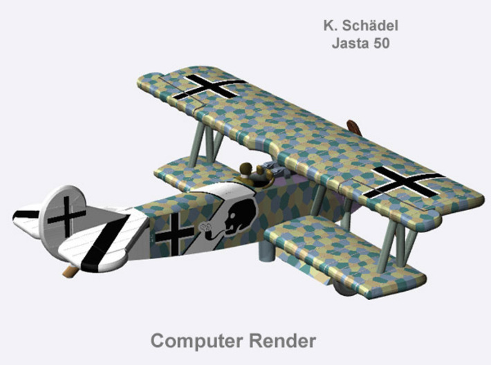 Karl Schädel Fokker D.VII (full color) 3d printed 