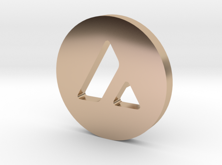 Avalanche Logo AVAX Crypto Currency Lapel Pin 3d printed