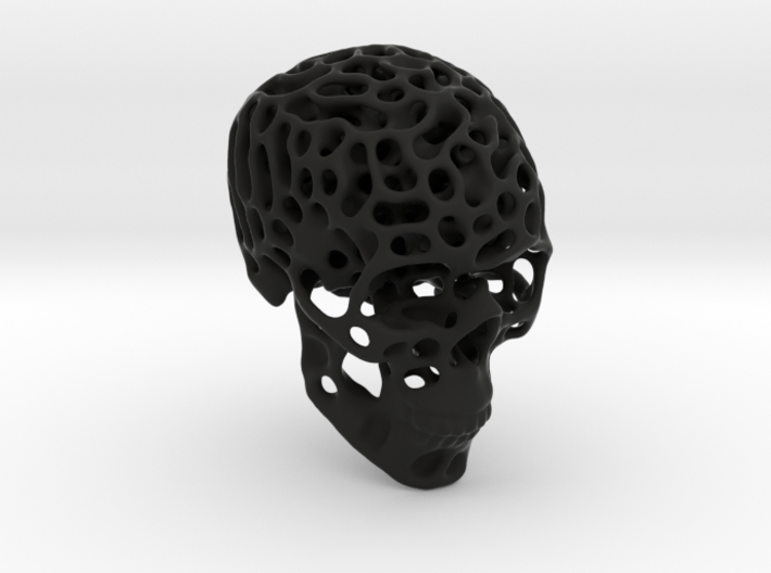 Human Skull - Reaction Diffusion Pendant 3d printed