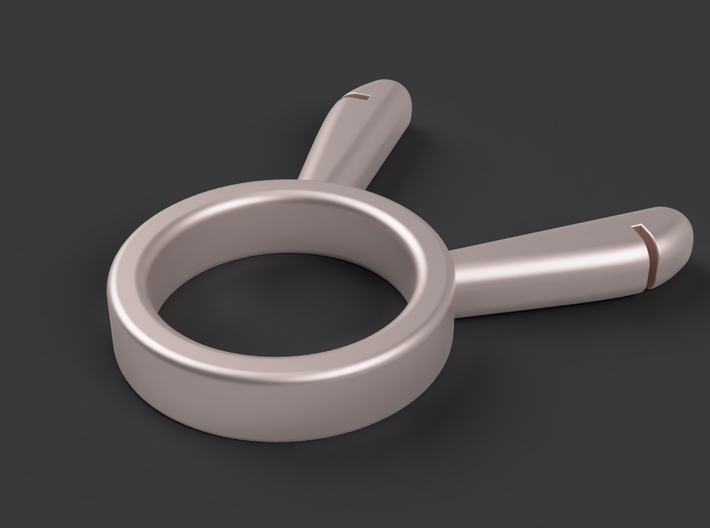 "Oneshot" - Bunny Slingshot Ring 3d printed 3D Render