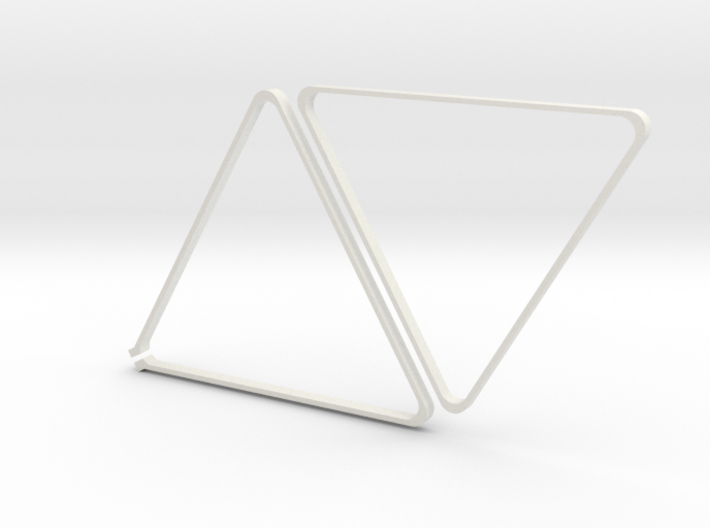 Triangle Cross Stitch Frame 3d printed