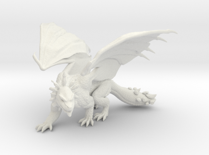 Young Amethyst Dragon 3d printed 