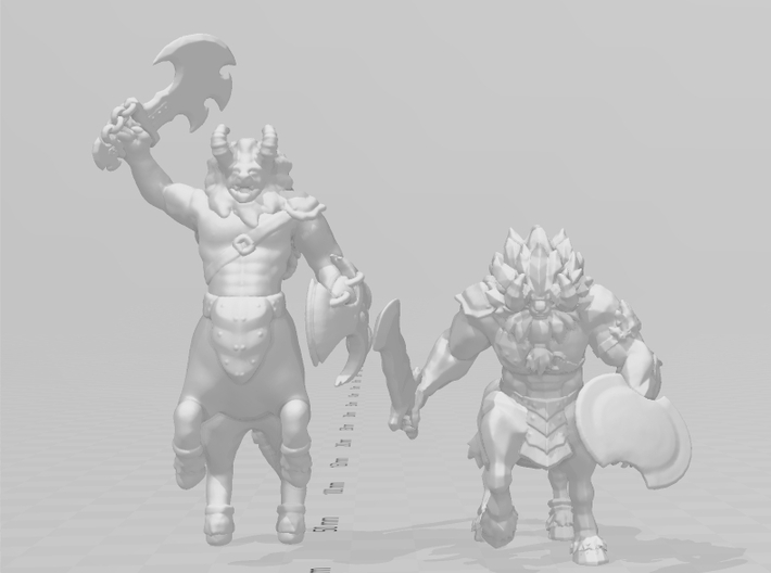 Rearing Lynel with Savage Sword miniature model wh 3d printed 