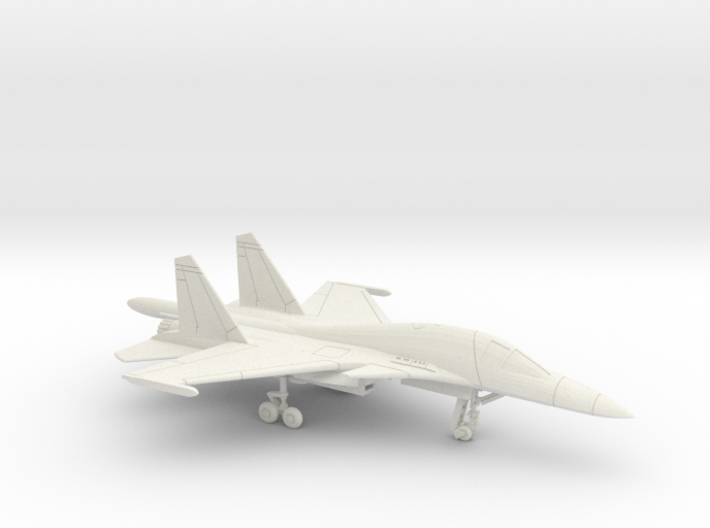 1:222 Scale Su-34 Fullback (Clean, Stored) 3d printed 