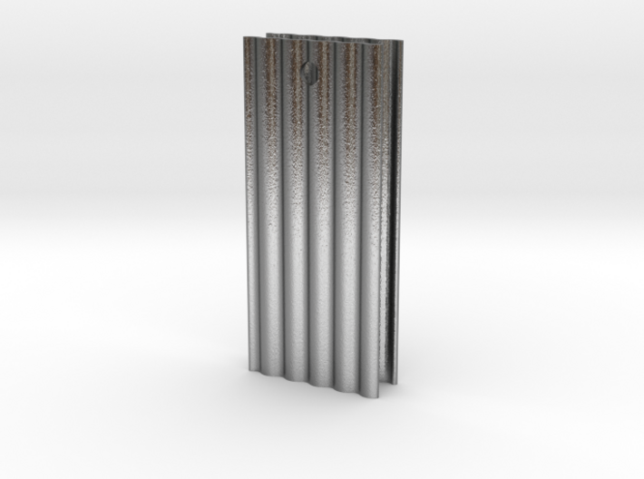 Corrugated Iron Earings 3d printed