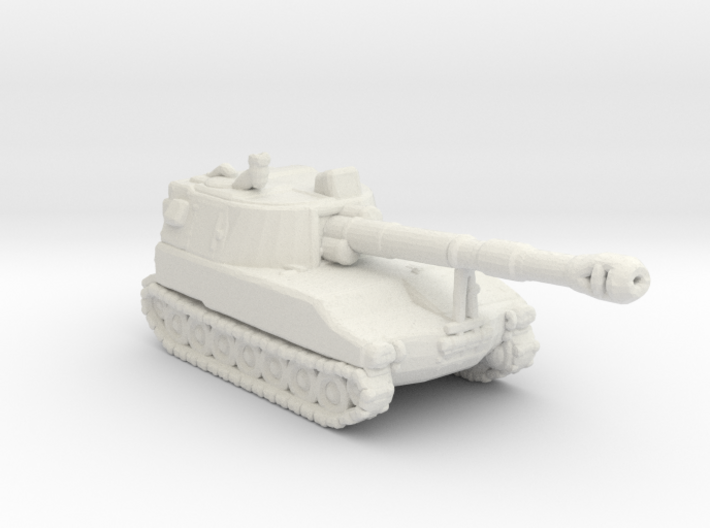 M109 SPH 1:160 scale White Plastic 3d printed