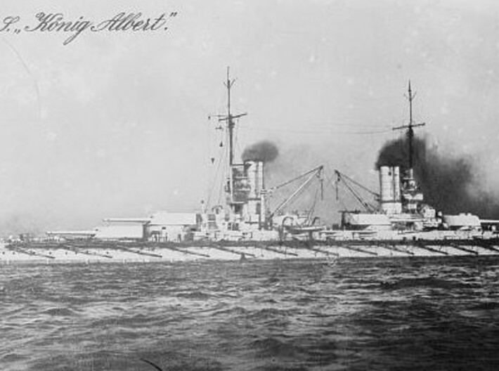 Nameplate SMS König Albert 3d printed Kaiser-class battleship SMS König Albert.