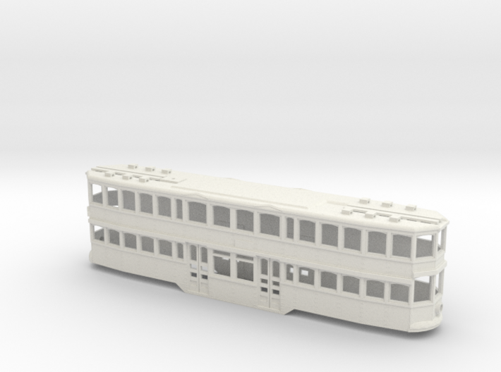 O SCALE double deck trolley rev 3d printed